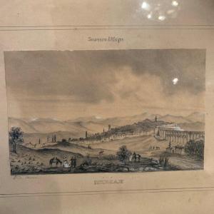 North Africa, Algeria Orientalist Drawing, Medeah