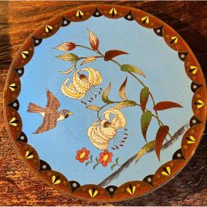 Meiji Japan Cloisonne Dish 