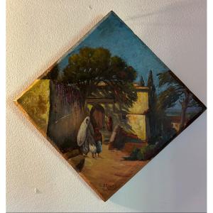 Orientalist Painting Algeria Brouty 