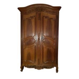 Louis XV Provencal Walnut Wardrobe