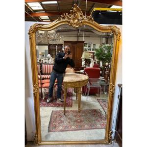 Louis XV Gilded Mirror 