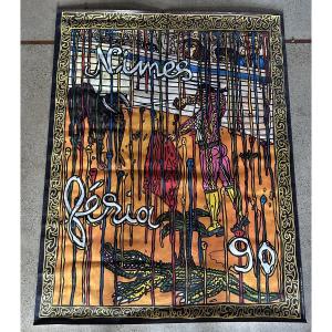 Robert Combas Poster Feria De Nîmes 1990