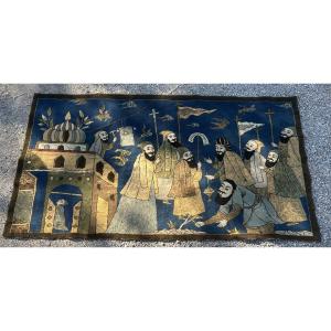 Armenia Tapestry 1930 Baptism Of Tiridates