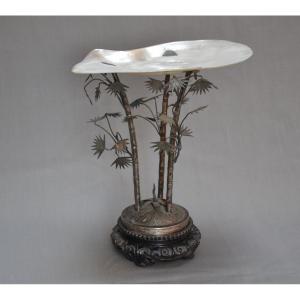 Mother-of-pearl Cup Silver Mount. China 18° Century.