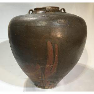 Stoneware Jar. China Wanly Era.