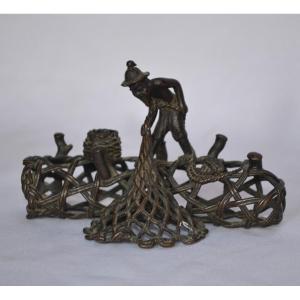 Bronze Brush Rest. China Qing.