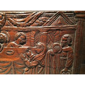 Carved Wood Panel. 15th Century Europe.