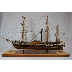 Model Of The Ship "the Sphynx". France, 20th Century.