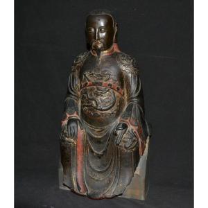 Bronze Statue Of Guandi. China, Early Ming Dynasty. 16th Century.