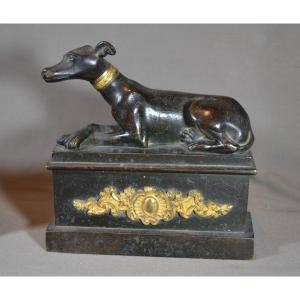 Pair Of Gilt Bronze Andirons. Early 18th Century, Regency Period.