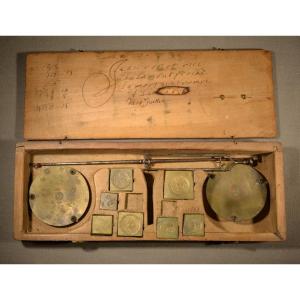 Money Changer's Scales By Jean Robert. Lyon, Dated 1686. France, 17th Century.