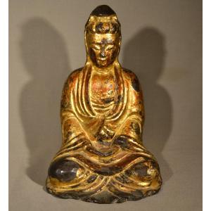 Gilt Bronze Guanyin. China, Ming Period, 17th Century.