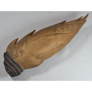 Bamboo Shoot In Gold Ink. China, Qing Period, 18th-19th Century. 