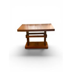 Oak Side Table In The Taliesin Style By Frank Lloyd Wright, 20th Century