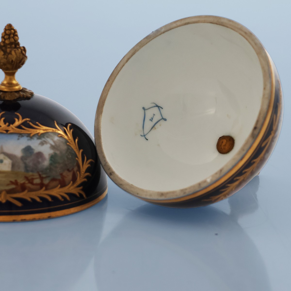 Coppia di vasi Francesi nello stile di Sèvres. Firmati H. Poitevin. Fine XIX secolo-photo-4