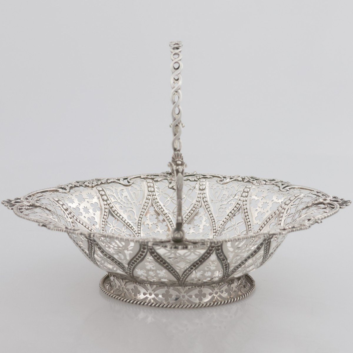 Cesto in argento sterling Regina Vittoria, James Aldridge, Londra, 1853-photo-3