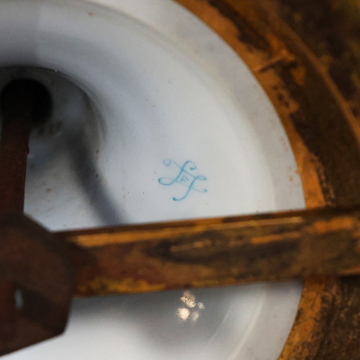 Vaso Francese. Dipinti firmati Daniel. Fine XIX secolo, inizi XX secolo-photo-4