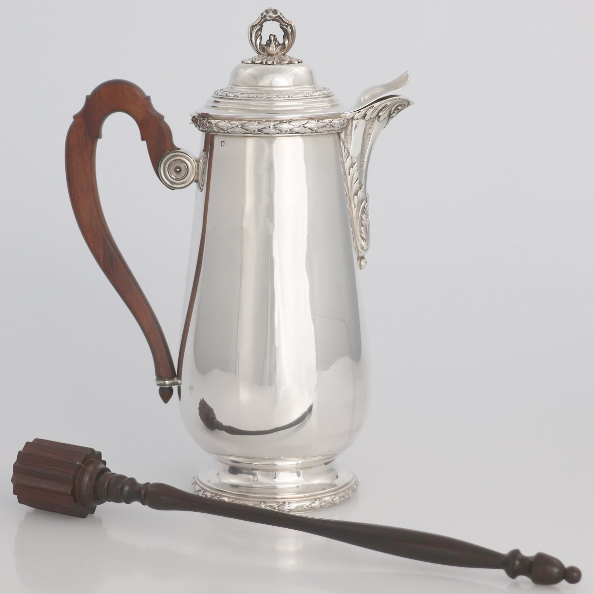 Cioccolatiera in argento, Victor Boivin, Parigi, fine XIX secolo-photo-2