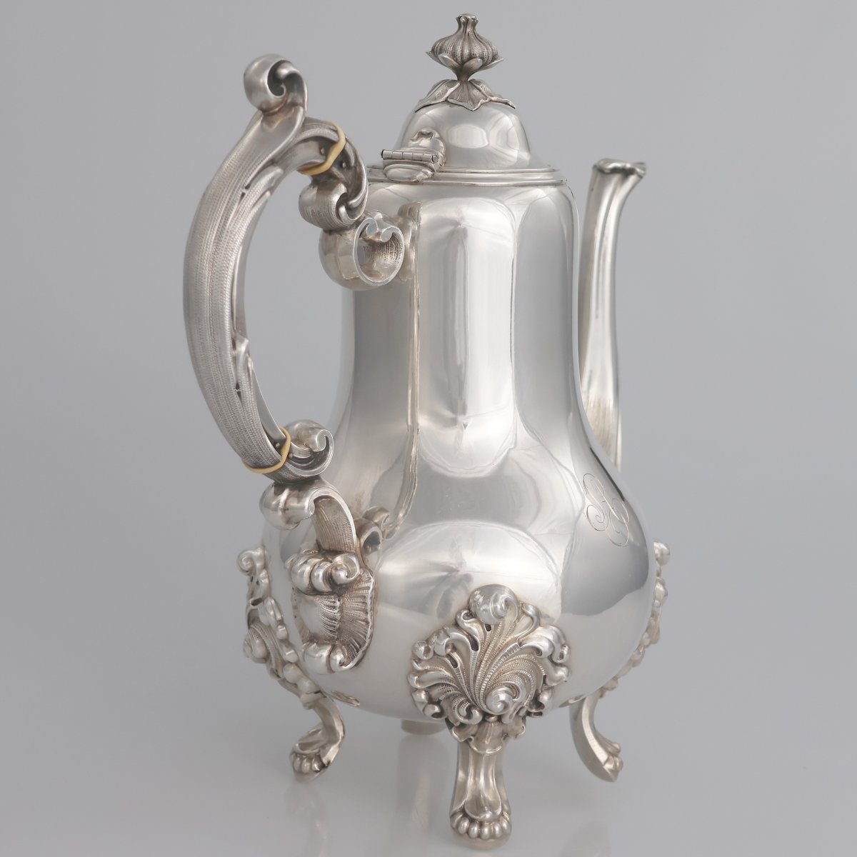 Teiera in argento Francia, Alexandre-Auguste Turquet, Parigi, XIX secolo-photo-4