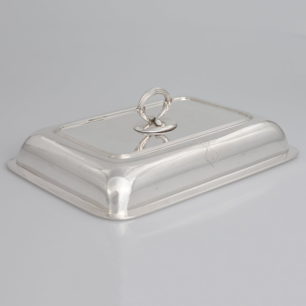 Coppia di legumiere e coperchio in argento sterling Giorgio III, Paul Storr, Londra, 1800-photo-2