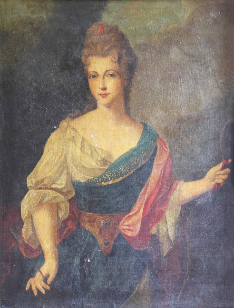 Ritratto di nobildonna, XVIII secolo, olio su tela