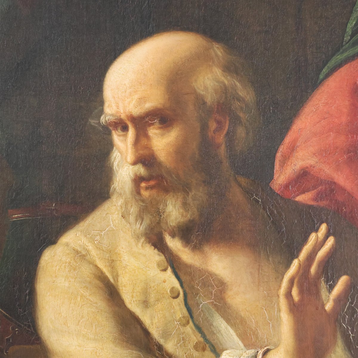 Scuola Italiana; Tratto dal romanzo di Massimo d'Azeglio, XIX secolo, olio su tela-photo-2