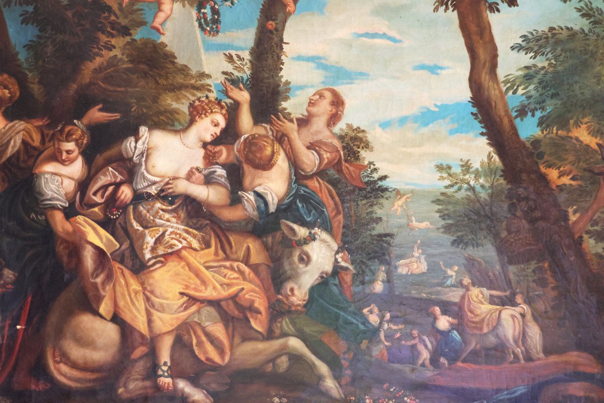 Paolo Veronese copia da; Il ratto di Europa, Collezione Duca d'Aosta, fine XIX inizi XX secolo-photo-3