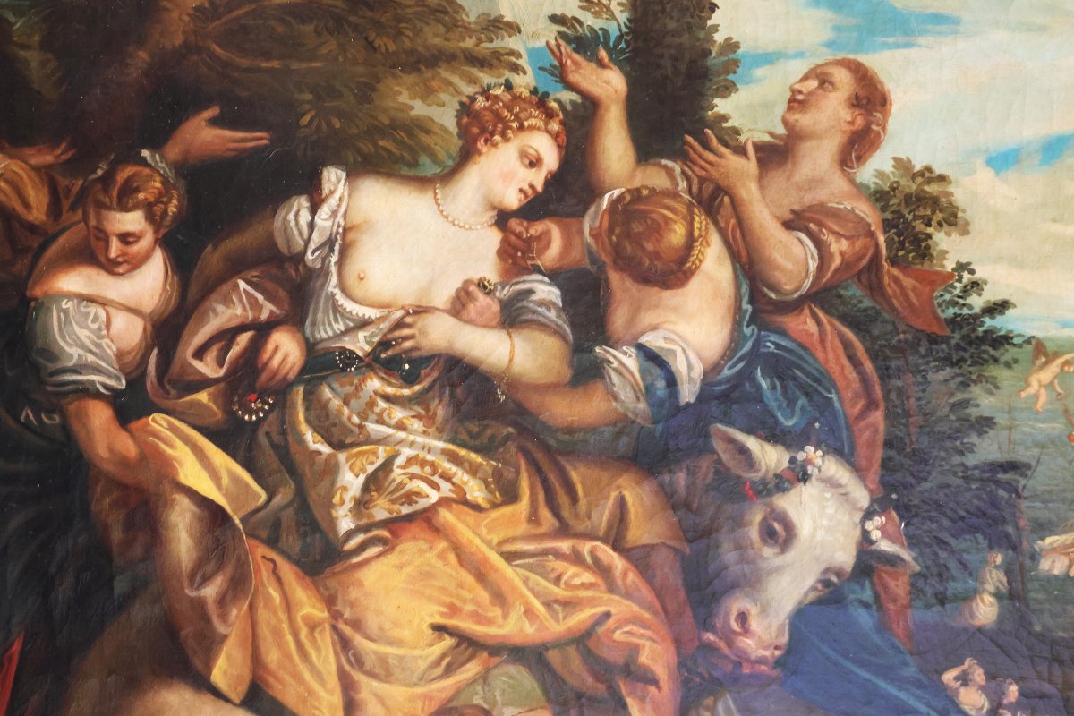 Paolo Veronese copia da; Il ratto di Europa, Collezione Duca d'Aosta, fine XIX inizi XX secolo-photo-4
