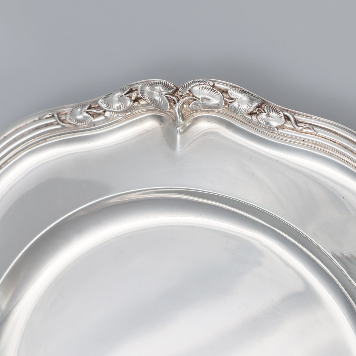 Coppia di piatti in argento sterling Regina Vittoria, Paul Storr, Londra, 1838-photo-3