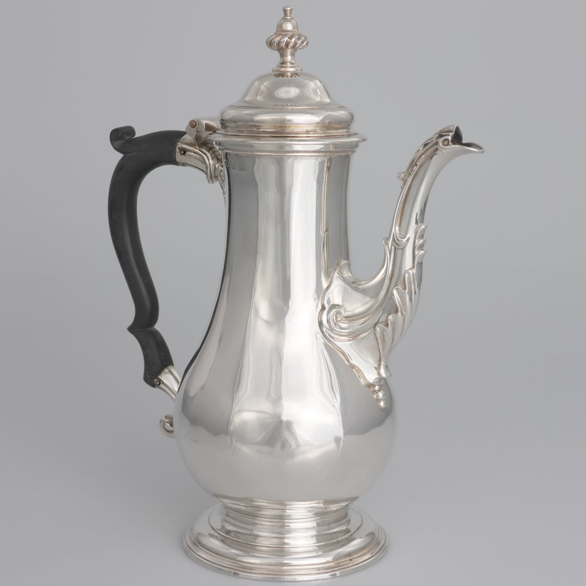Caffettiera in argento sterling Giorgio III, Londra, 1765?-photo-3