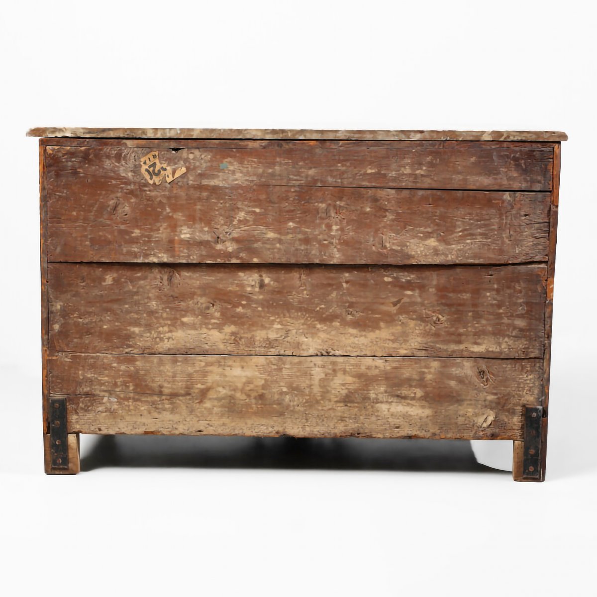 Cassettone Luigi XIV in legno di palissandro. Piano in marmo rosso. Francia, inizi XVIII secolo-photo-3