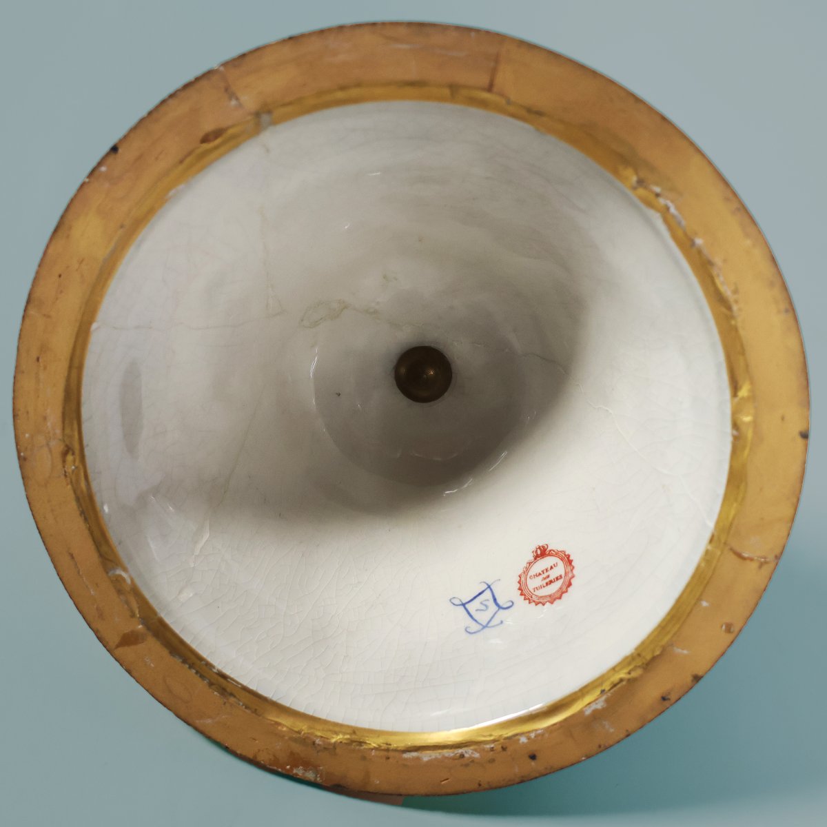 Grande vaso Francese nello stile di Sèvres. Dipinto firmato F. Bellanger. Fine XIX secolo-photo-2