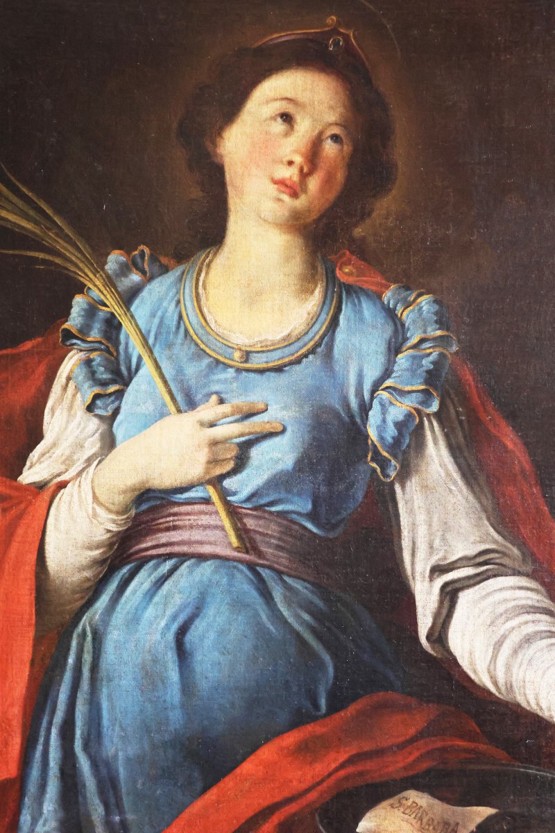 Scuola Italiana; Sant'Agata, fine XVII inizi XVIII secolo, olio su tela-photo-2