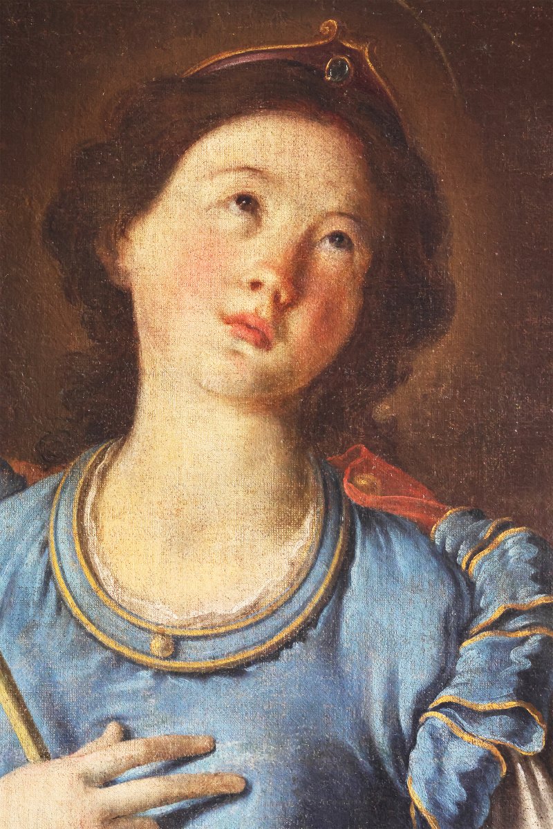Scuola Italiana; Sant'Agata, fine XVII inizi XVIII secolo, olio su tela-photo-3