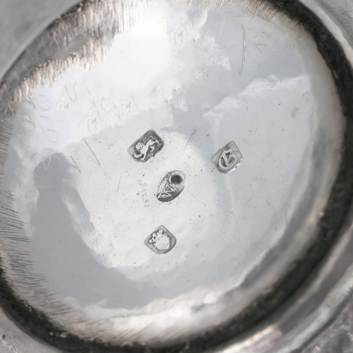 Caffettiera in argento sterling Giorgio III, William Cripps, Londra, 1762-photo-4