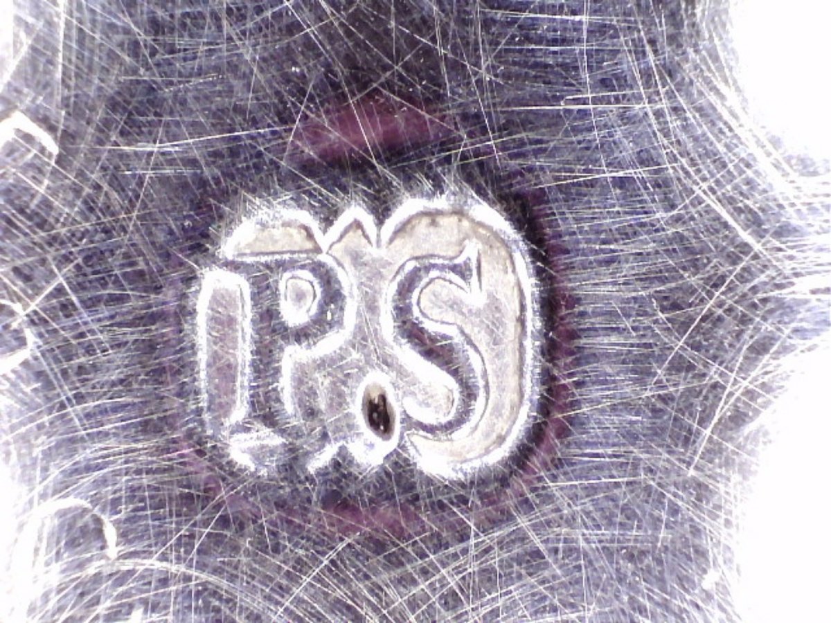 Coppia di saliere in argento sterling Giorgio IV, Paul Storr, Londra, 1820-photo-4