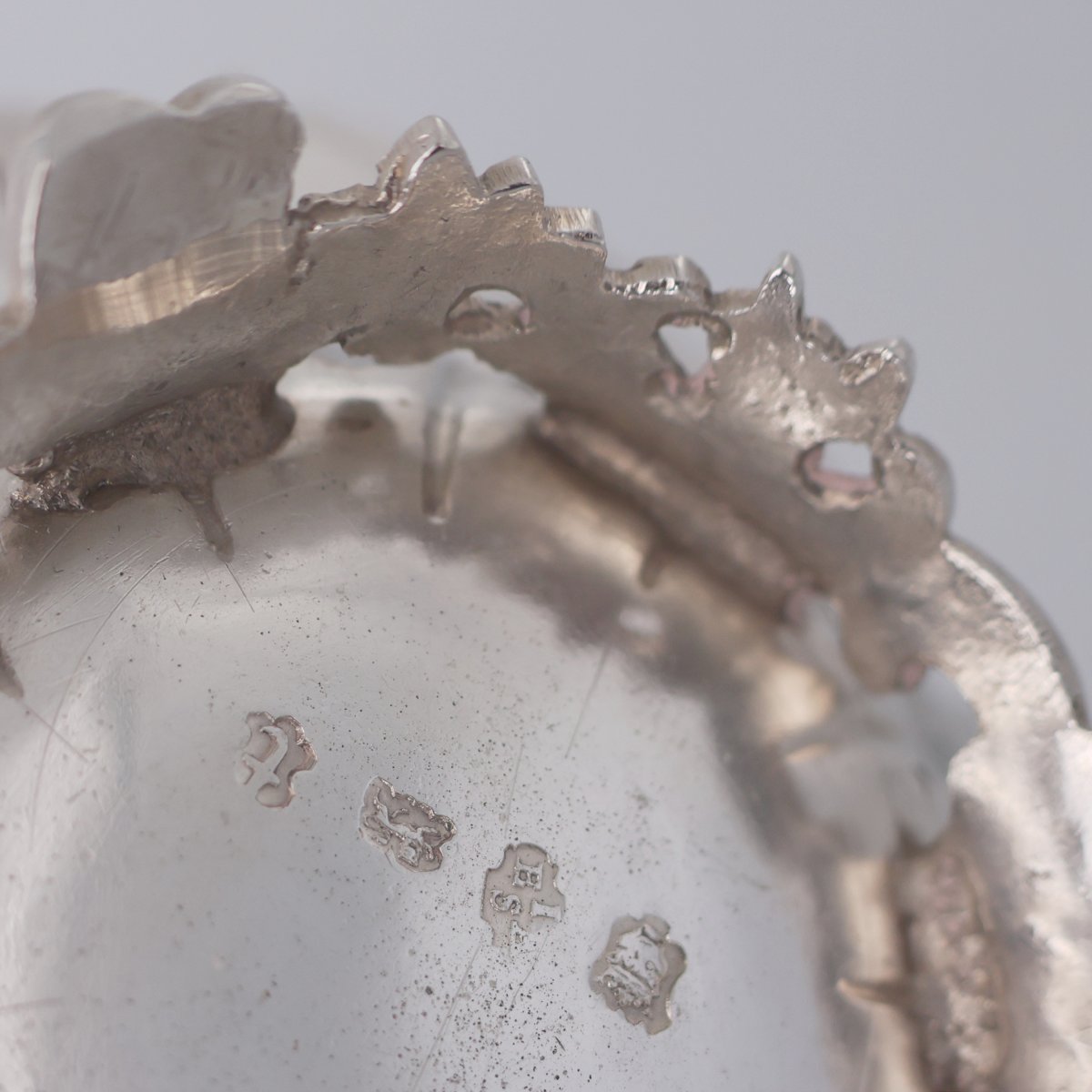 Contenitore per tè Giorgio II montato in argento sterling, Londra, 1754-photo-7