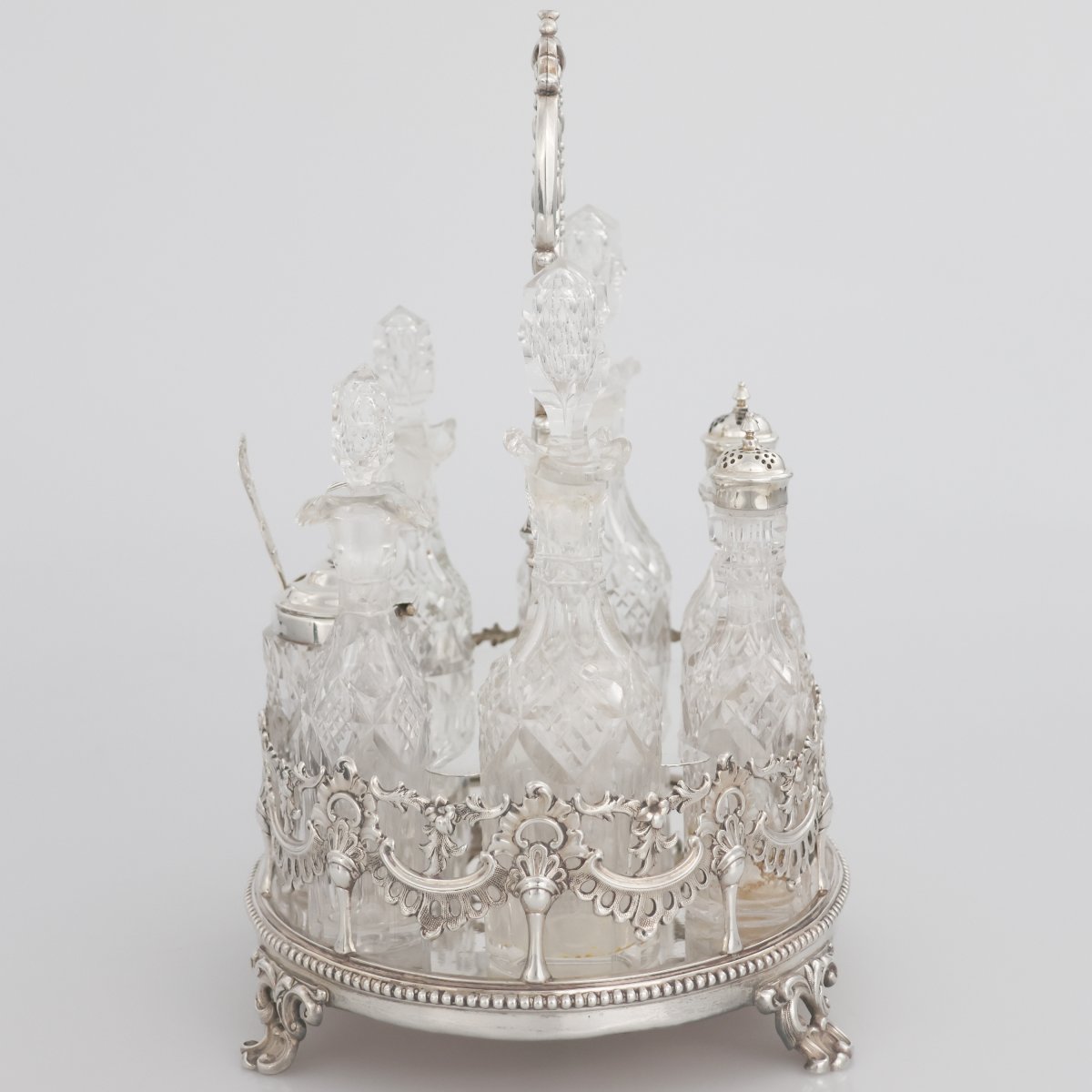 Supporto per condimenti in argento Regina Vittoria, Walker Knowles & Co., Sheffield, 1858-photo-2