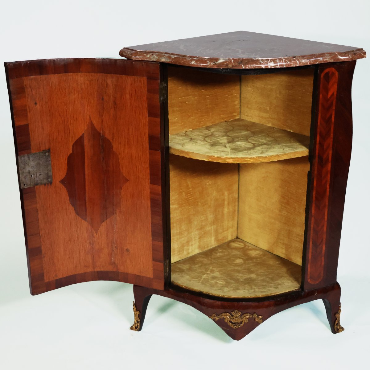 Angoliera con intarsi a motivi floreali, Mathieu Criard, Francia, XVIII secolo-photo-3