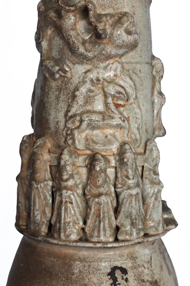 Urna funeraria con coperchio, Cina, Dinastia Yuan, 1271-1368-photo-1