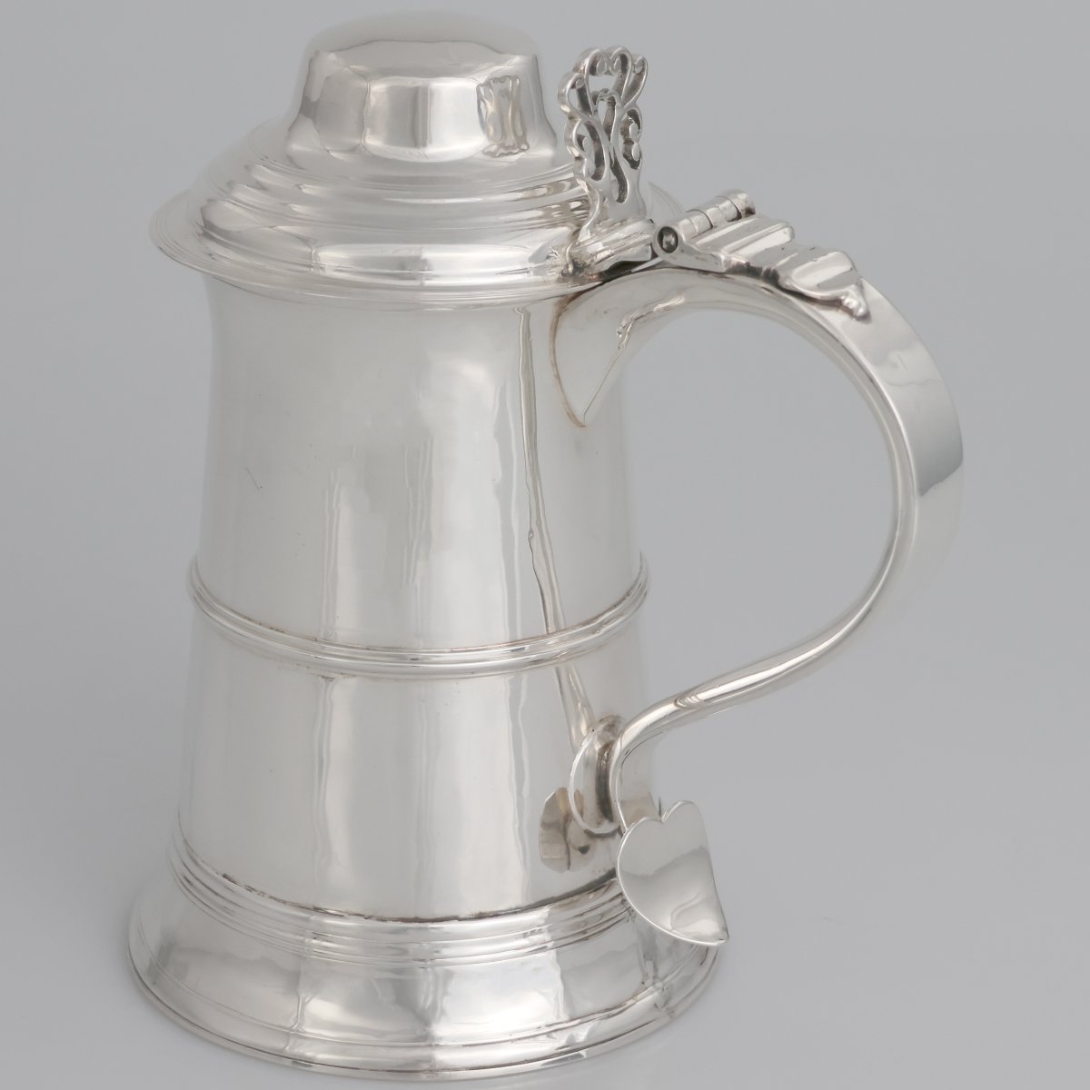 Tankard in argento sterling Giorgio III, Peter & Ann Bateman, Londra, 1791-photo-3