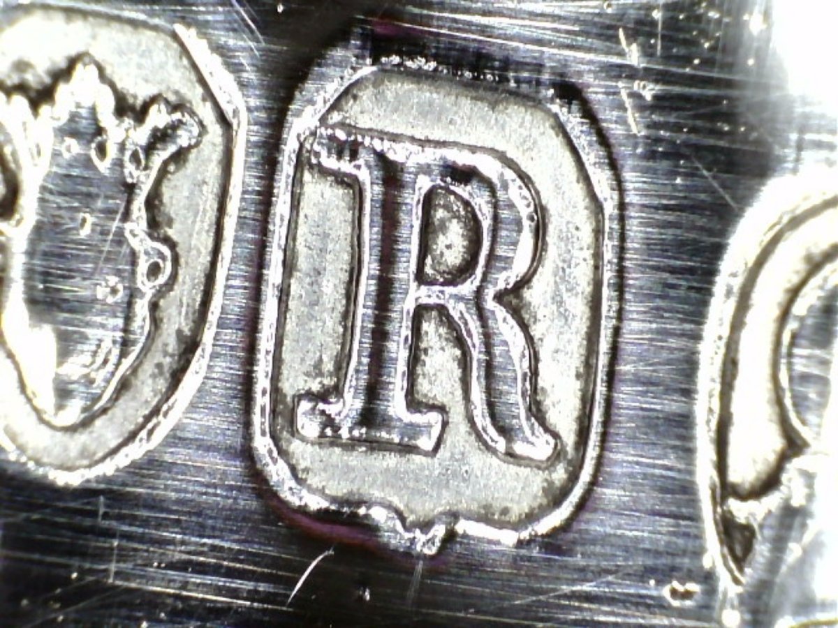 Calamaio in argento sterling Giorgio III, John Cramer, Londra, 1812-photo-3