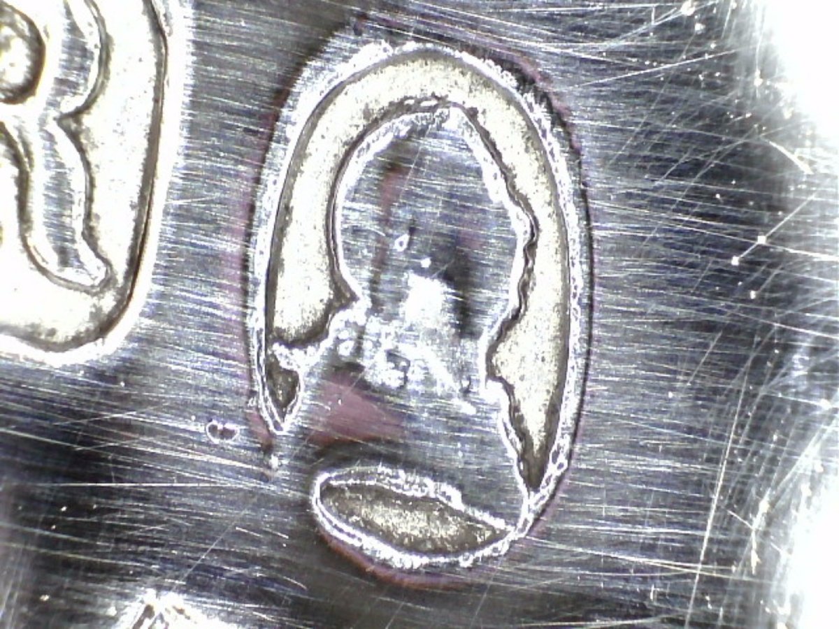 Calamaio in argento sterling Giorgio III, John Cramer, Londra, 1812-photo-5