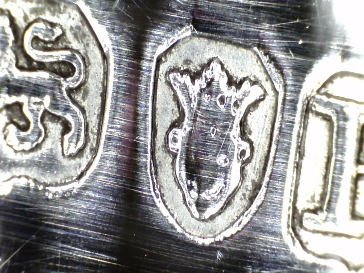 Calamaio in argento sterling Giorgio III, John Cramer, Londra, 1812-photo-6