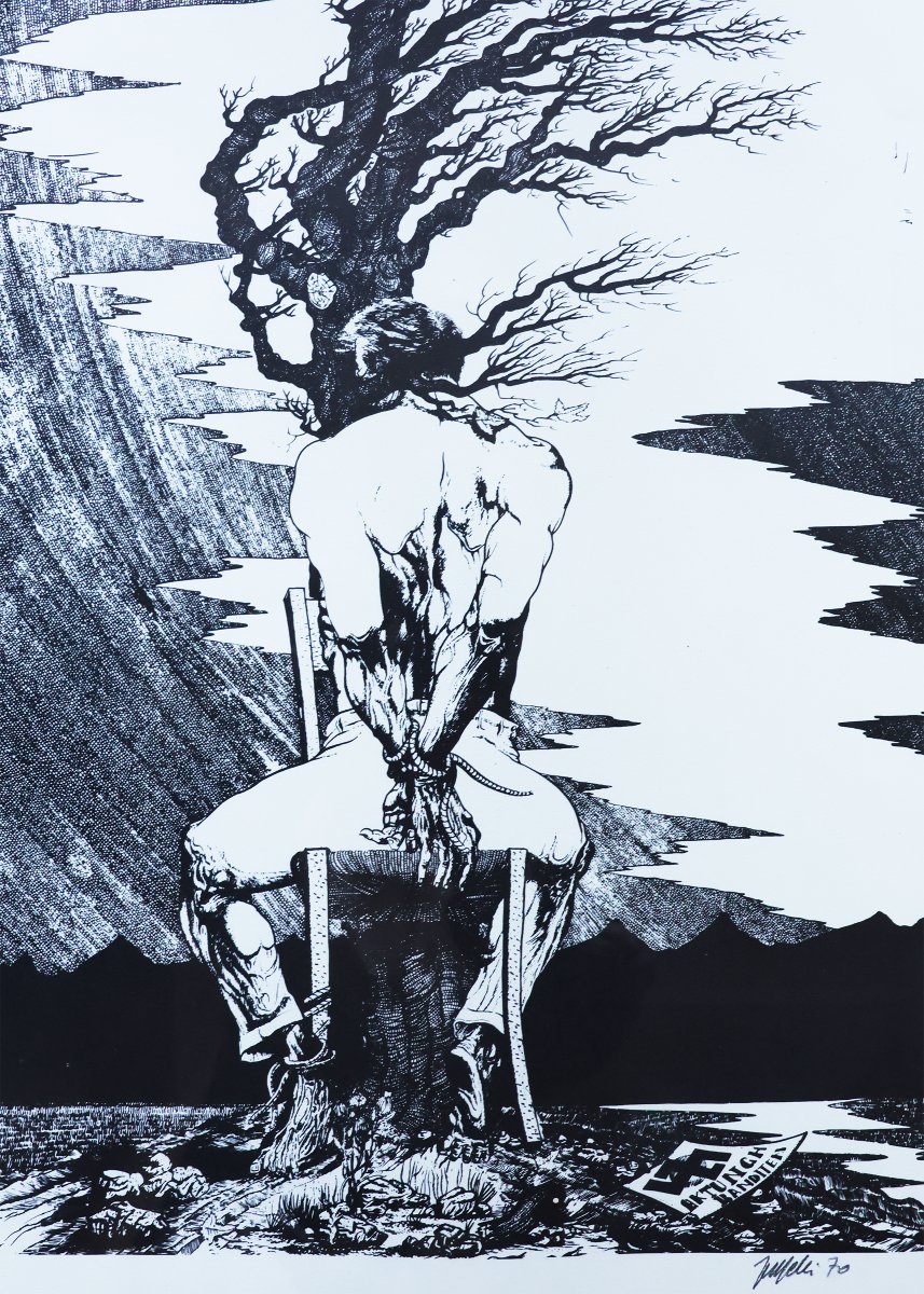 Massimo Zuppelli; I drammi del nostro tempo 1970; cinque opere-photo-2