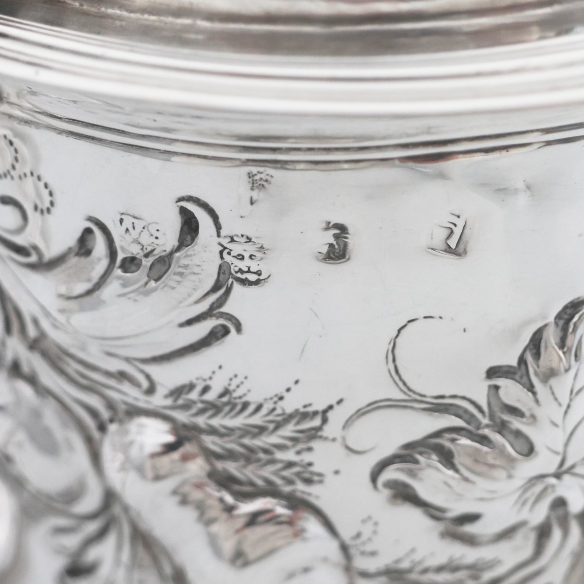 Tankard in argento sterling Carlo II, argentiere WS, Londra, 1676?-photo-2