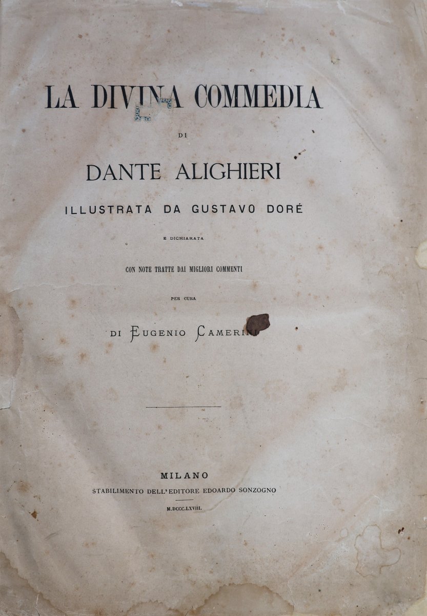 Alighieri Dante. La Commedia illustrata da Gustavo Doré.. E. Camerini. Milano. Sonzogno. 1868-photo-2