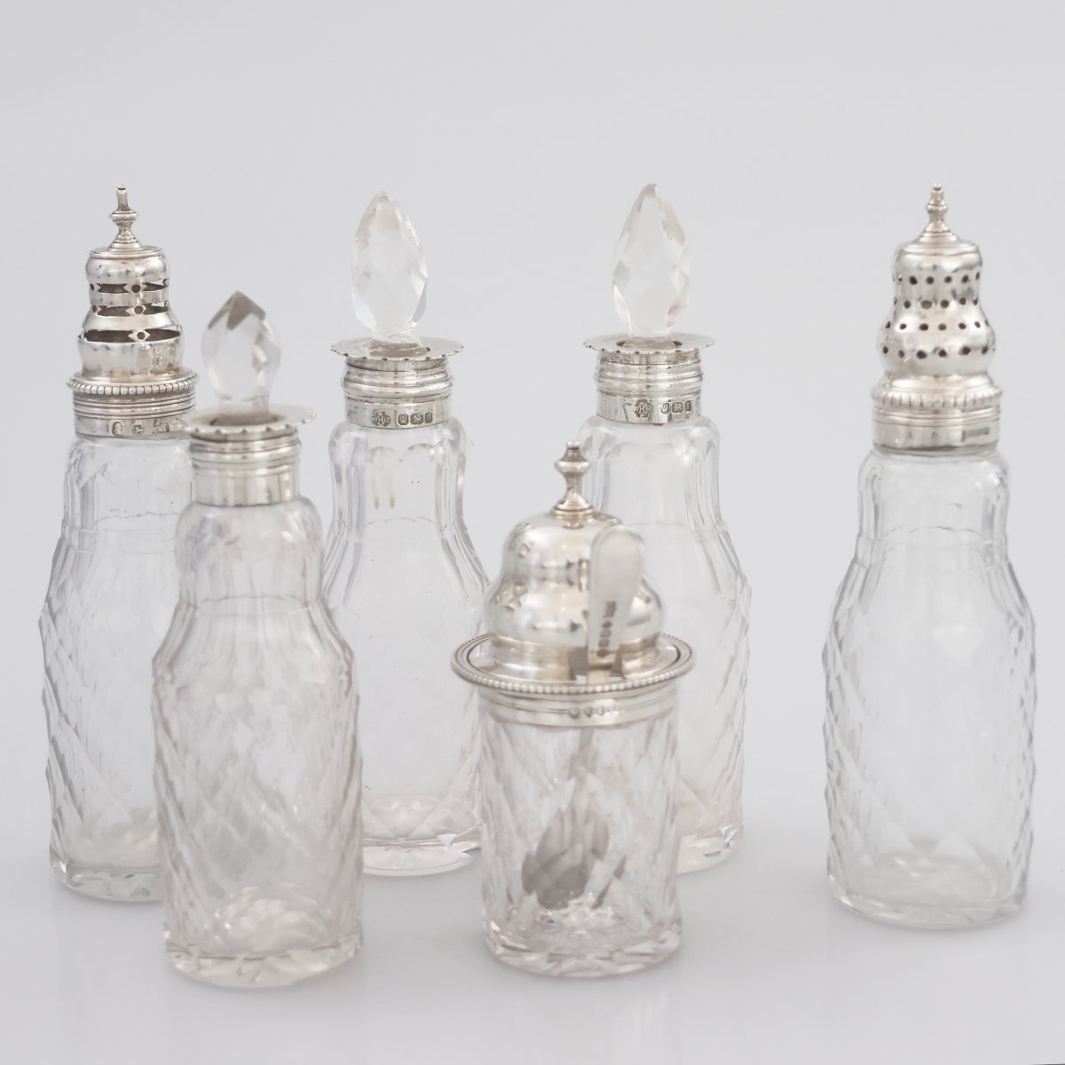 Supporto per condimenti in argento sterling Giorgio III, Edward Aldridge II, Londra, 1770-photo-3