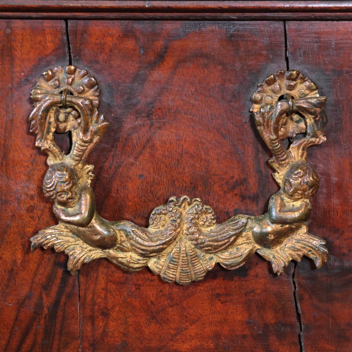 Canterano in legno di noce, colonne tortili, Stato Pontificio, seconda metà XVI secolo-photo-4