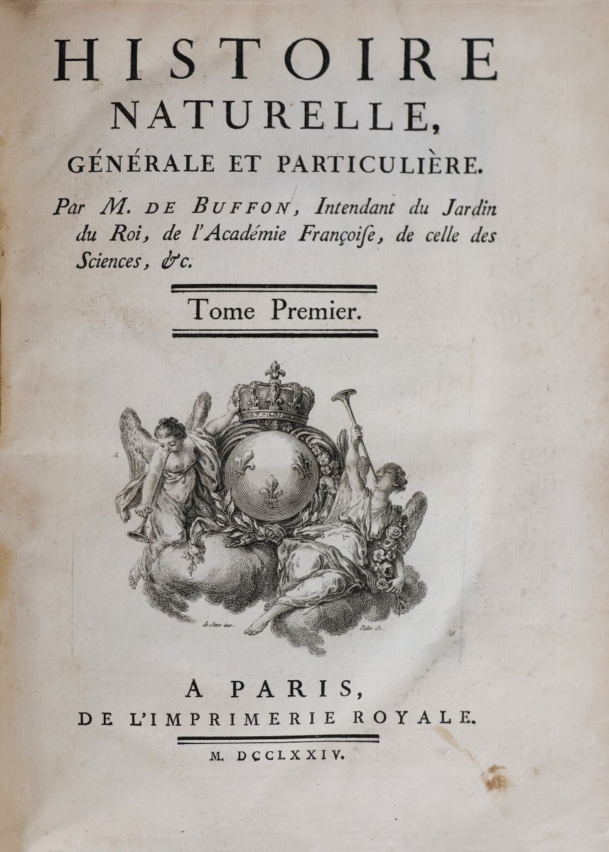 Buffon. Histoire Naturelle, Générale et Particuliére. Paris, de l'imprimerie Royale. 1770-1789-photo-1